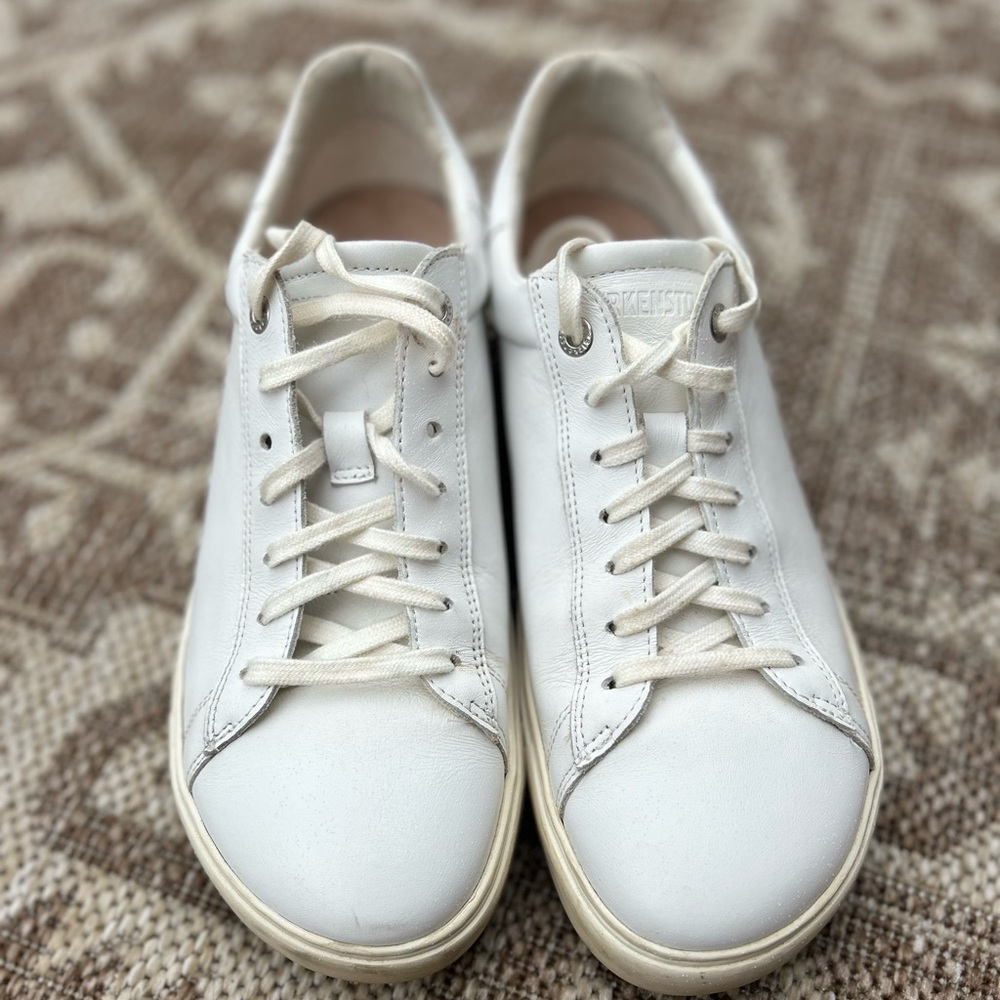 Birkenstock Bend White Leather Sneakers Size 10/41